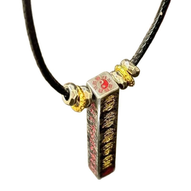 Men's Tao Culture Five Gods Of Wealth Retro Old National Fashion Necklaces