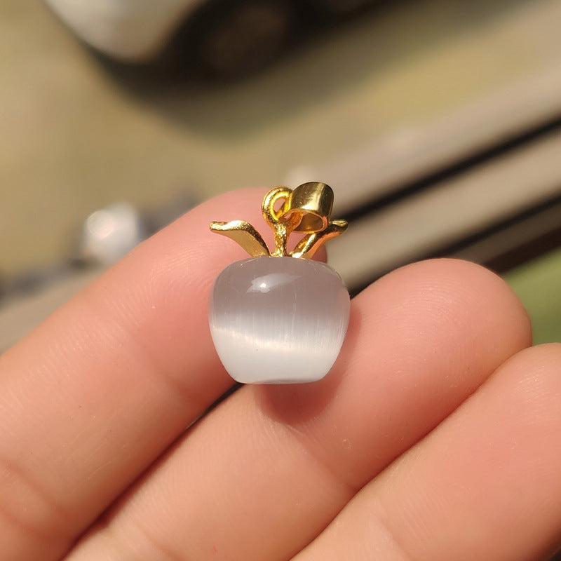 Women's Gold-plated Christmas Eve Gift Pink Crystal Clavicle Pendants