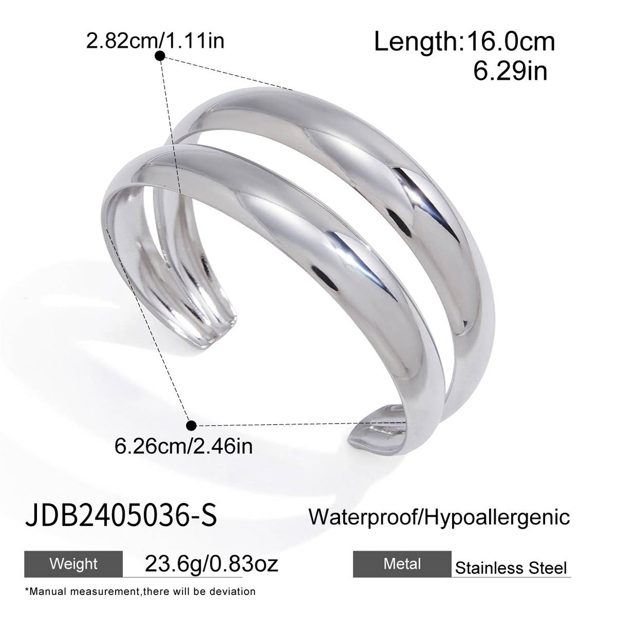 Ding Titanium Steel Niche High-grade Female Jewelry Set