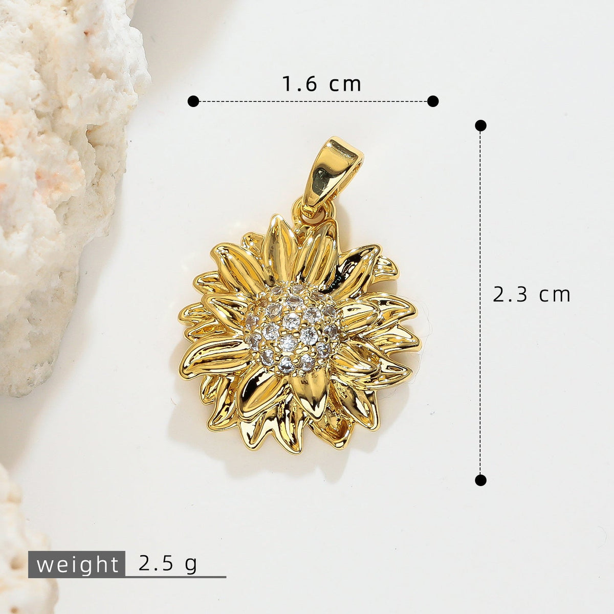 Attractive Versatile Light Luxury Petal Flower Pendant