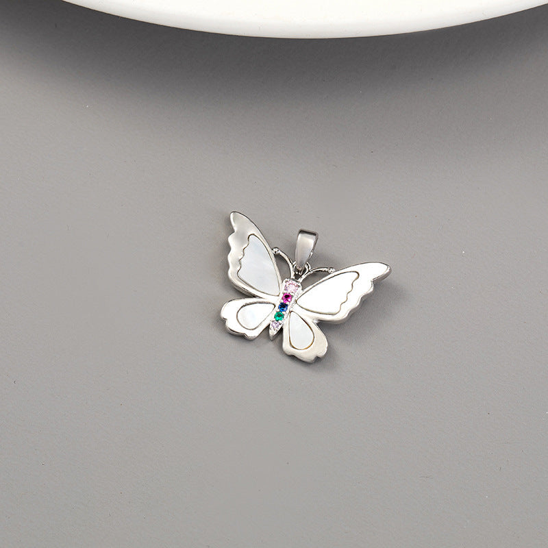 Universal Bow Single Gilded Shell Handmade Pendant