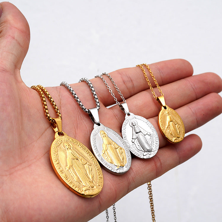 Glamorous Gold Stainless Steel Tag Titanium Necklaces