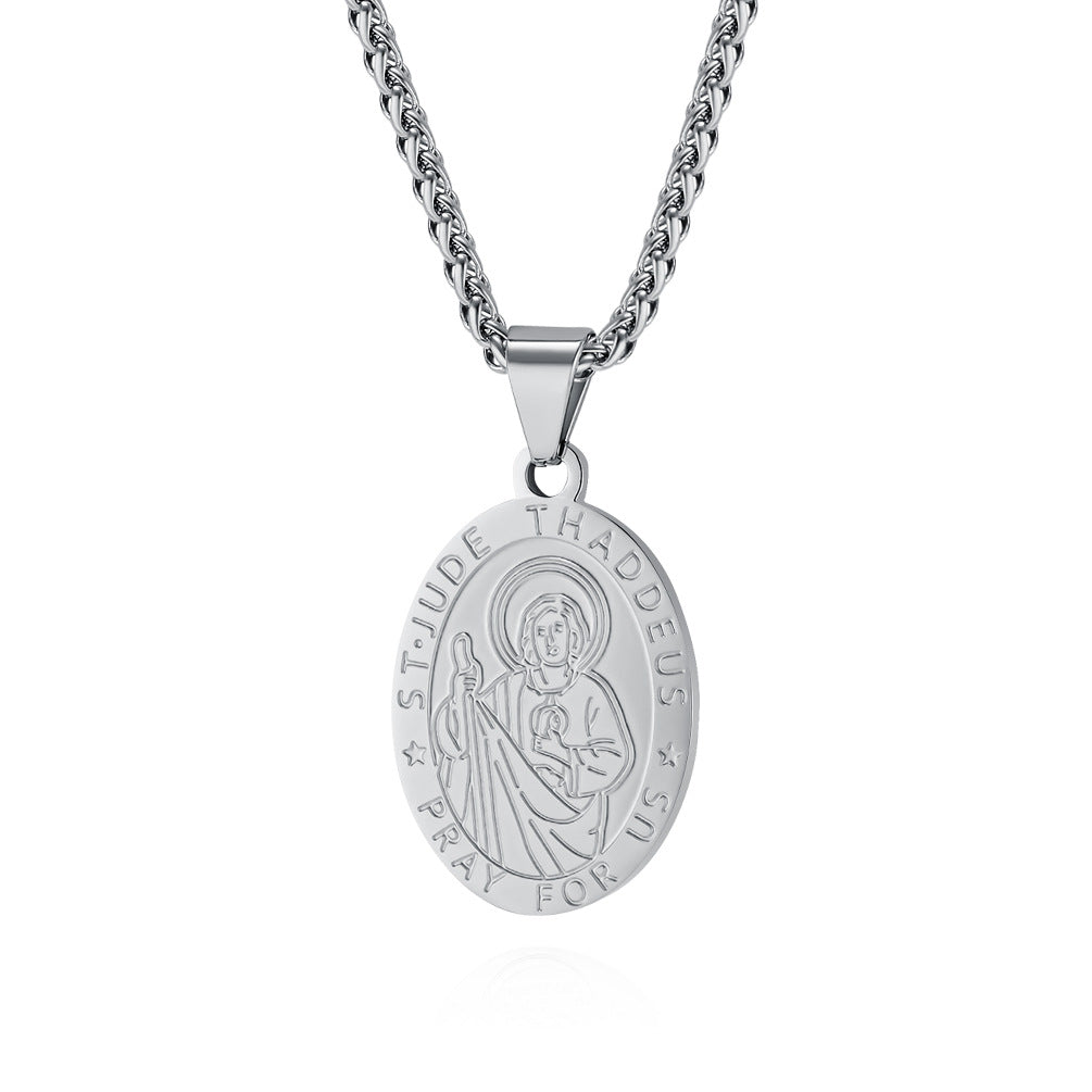 Women's & Men's God's Holy Guardian Titanium Steel Design Pendant