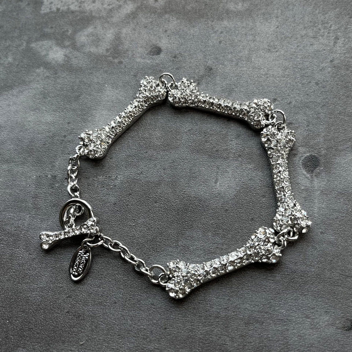 Full Diamond Bone Shape Stitching Fashion Necklaces