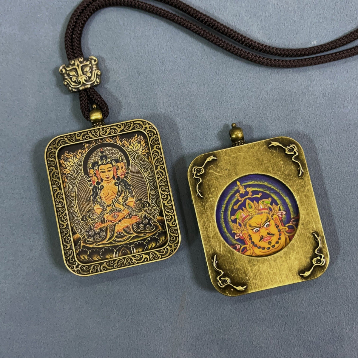 Double-sided Home Twee Zodiac Eight Patron Saints Scenic Pendants