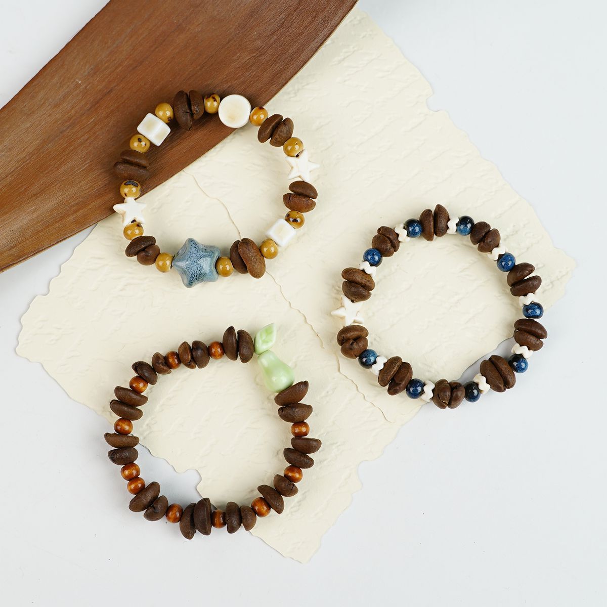 Women's Ceramic Coffee Beans Refreshing High-grade Chinese Bracelet