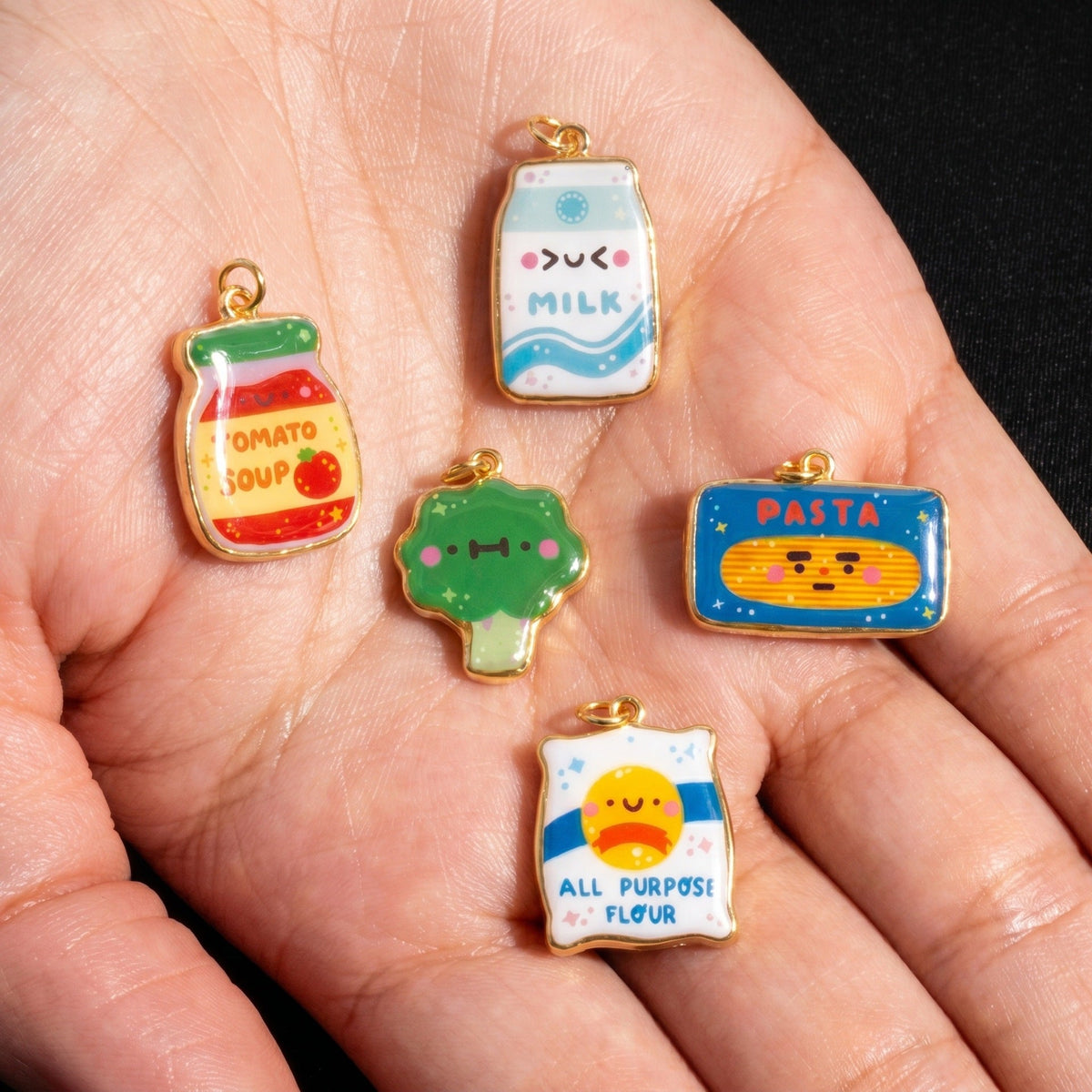 Cartoon Stainless Steel Vacuum Gold Plating Color Retaining Live Pendant