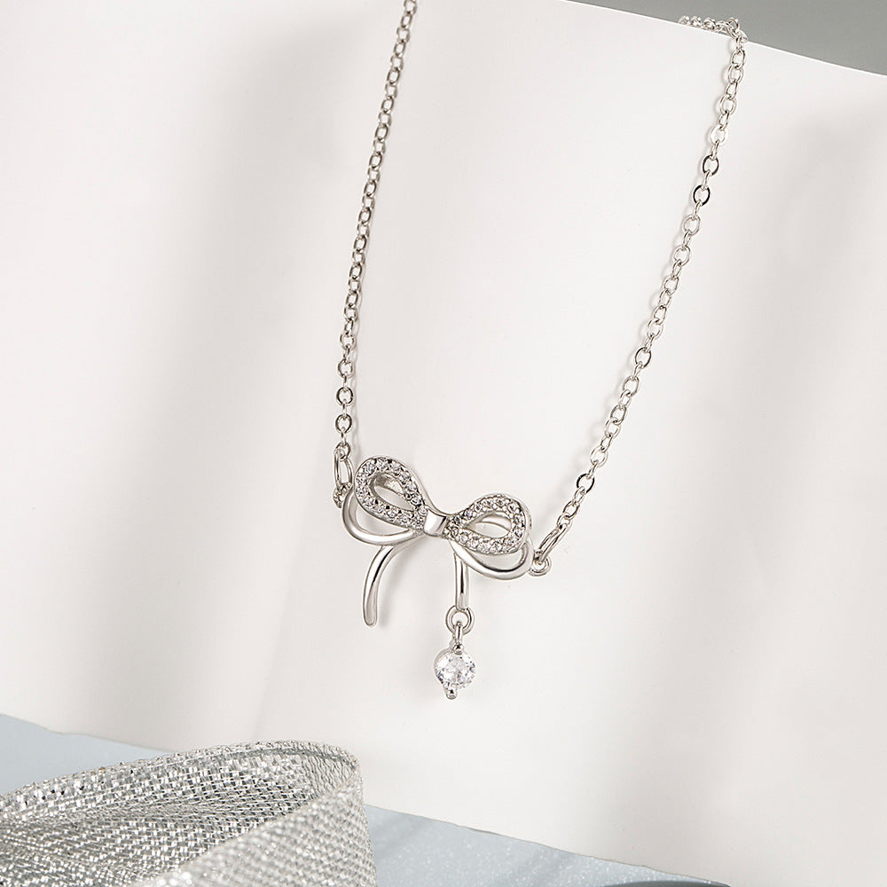 Women's Bow Special Interest Light Luxury Exquisite Fashion Butterfly Dream Smart Jewelry Set