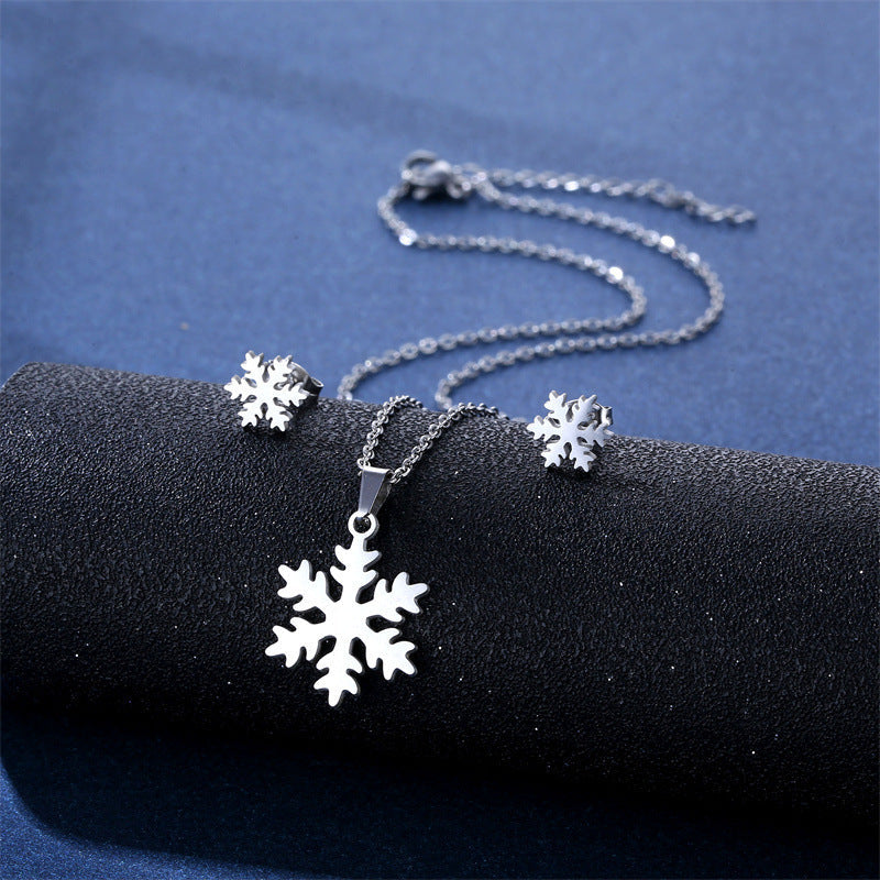 Women's Stainless Steel Suite Fashion Geometry Pattern Animal Love Jewelry Set