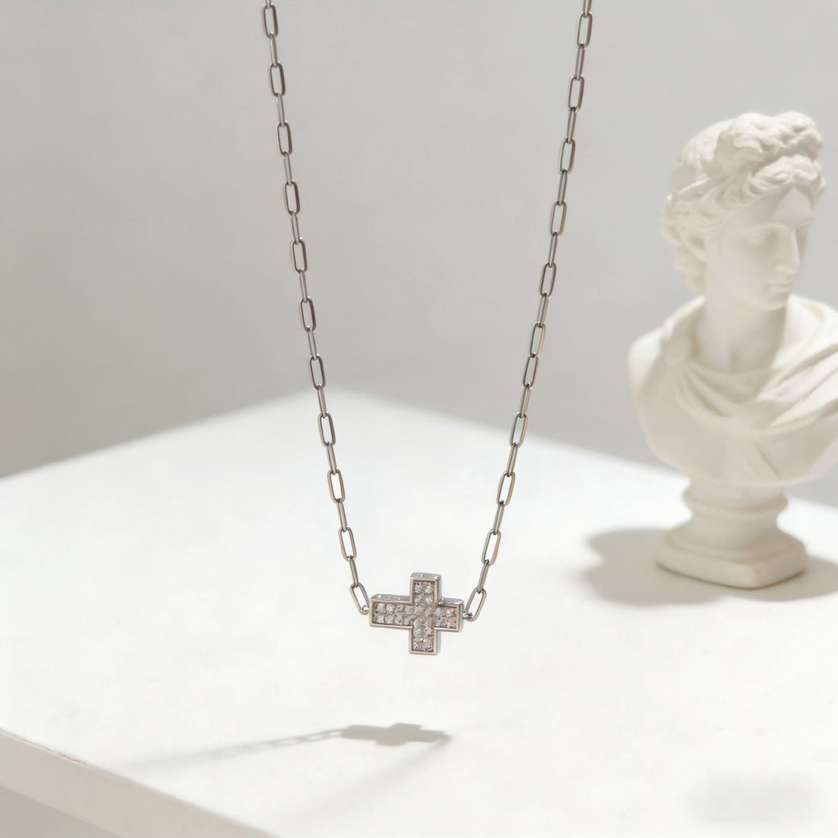 Copper Zircon High Luxury Handmade Cross Without Stainless Steel Pendant