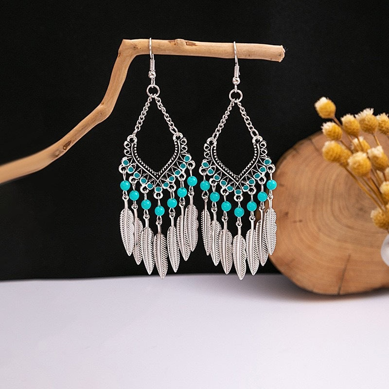 Style Vintage Fashion Bohemian Long Tassel Earrings