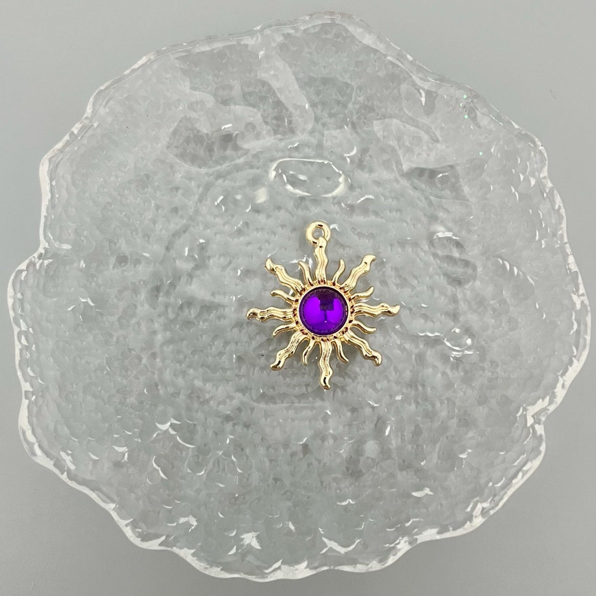 Alloy Baroque Water Transparent Series Gem Sunflower Necklaces