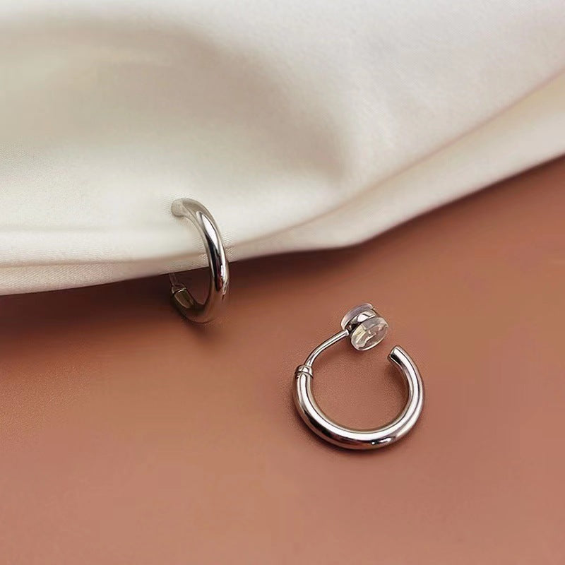 Invisible One-piece Silicone No Pierced Commuter Female Small Earrings