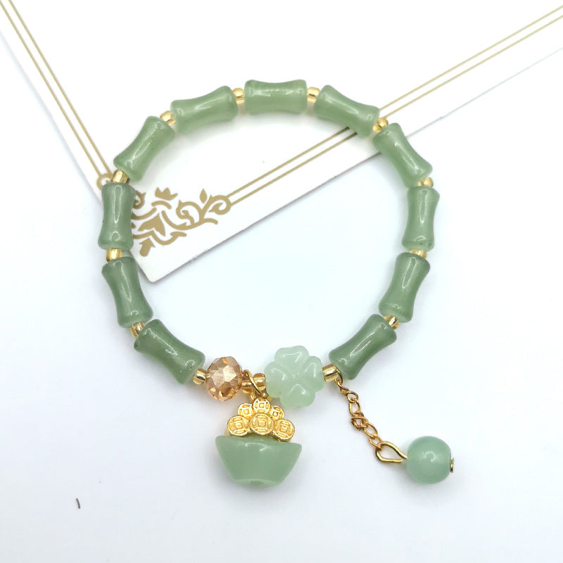 Style Chinese Imitation Aventurine Festival High Blessing Pendants