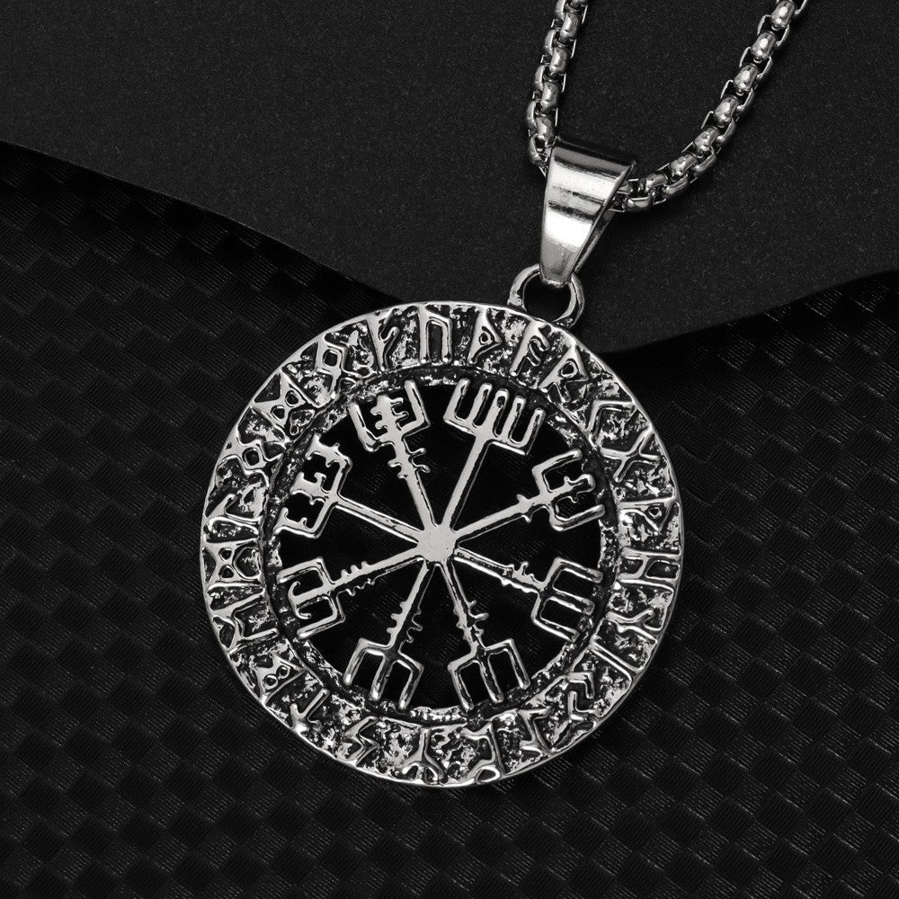 Vikings Pirate Logo Hollow Round With Necklaces