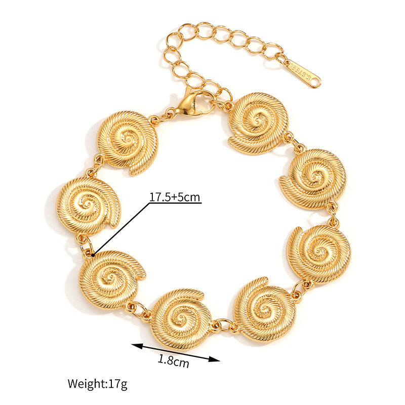 Female Stainless Steel Ocean Wind Affordable Luxury Fashion Jewelry Set