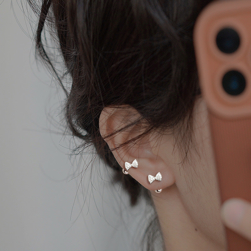 Tightening Buckle Ear Bone Small Delicate Earrings