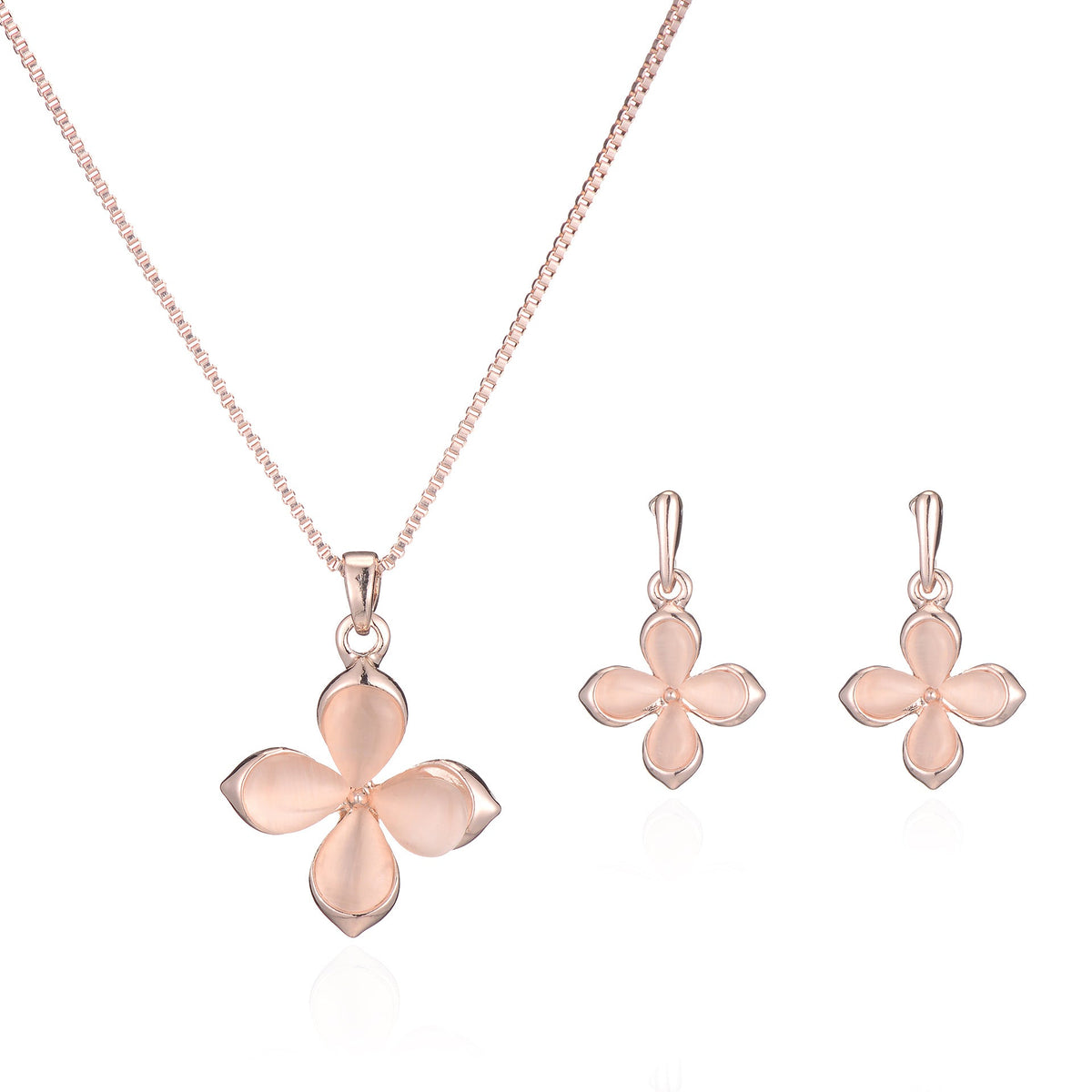Clover Opal Two-piece Simple Bride Female Necklaces