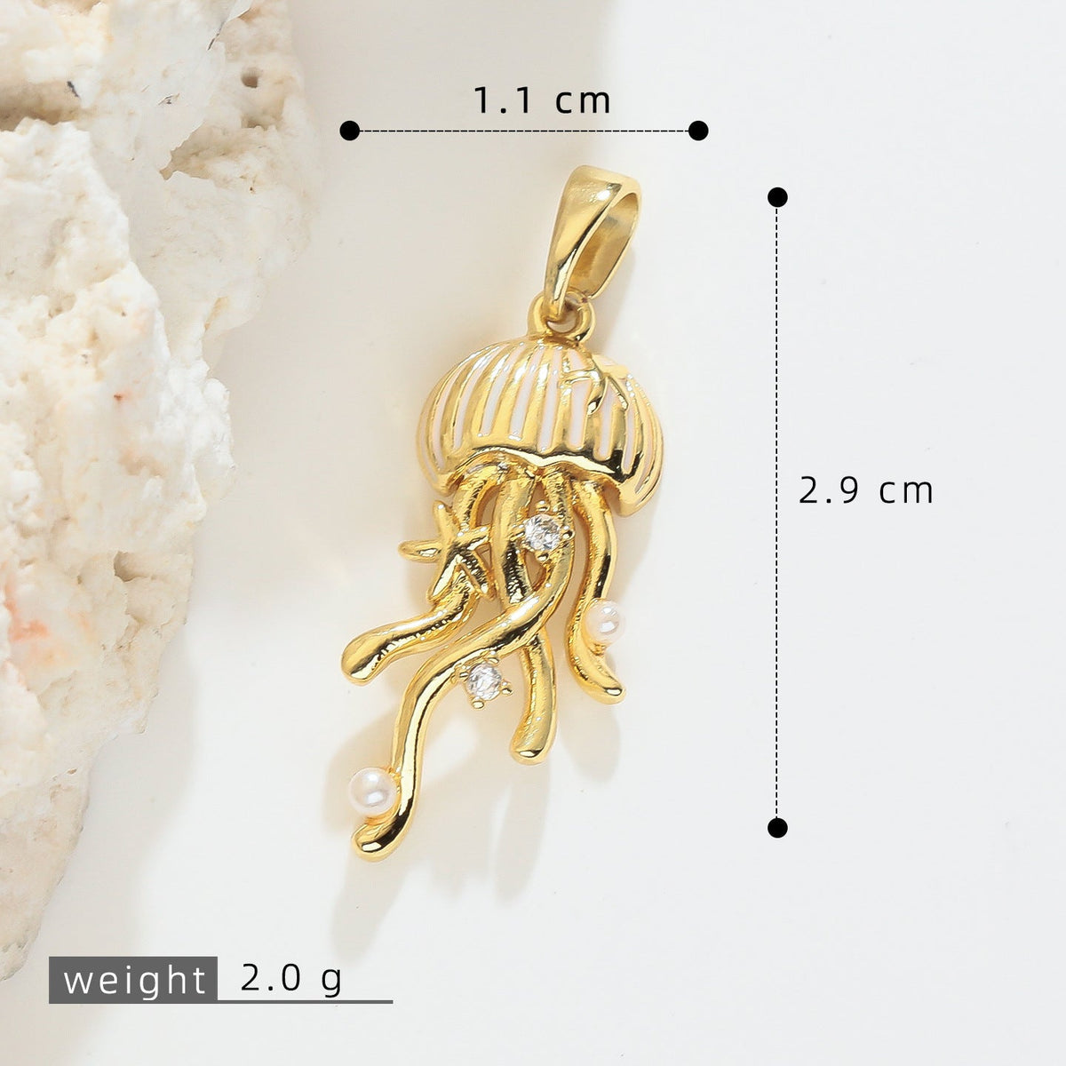 Ocean Series Dripping Jellyfish Niche Design Clavicle Necklaces