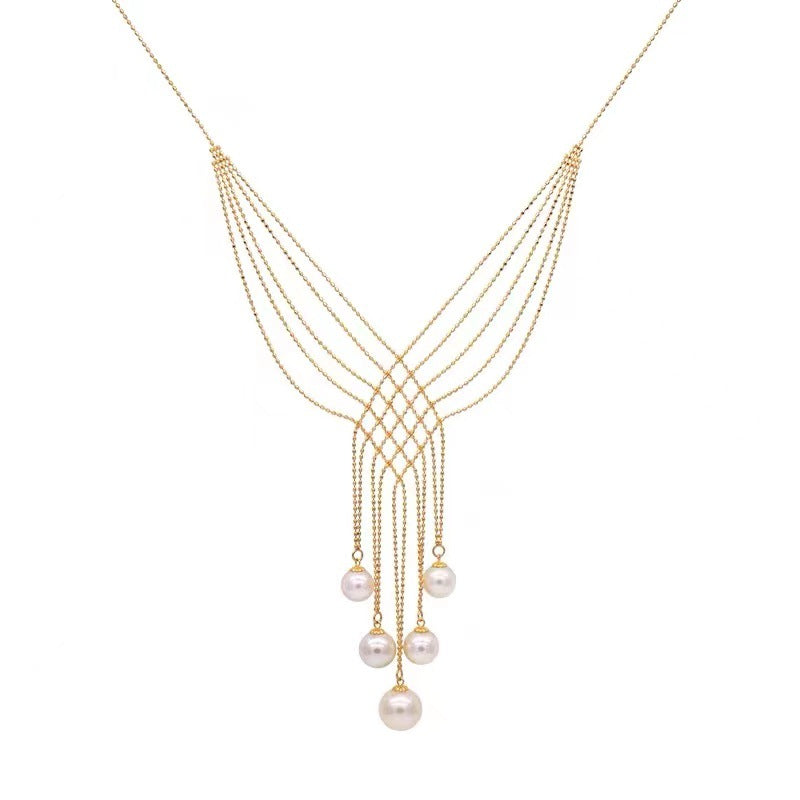 Women's Entry Lux Style Pearl High-grade Eardrop Necklaces