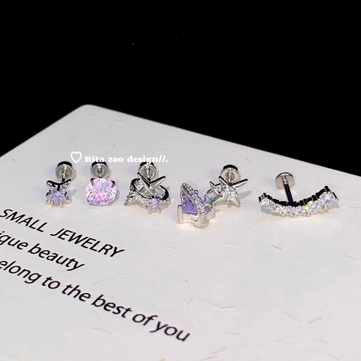 Thin Rattan Fantasy Girlish Style Light Stud Earrings
