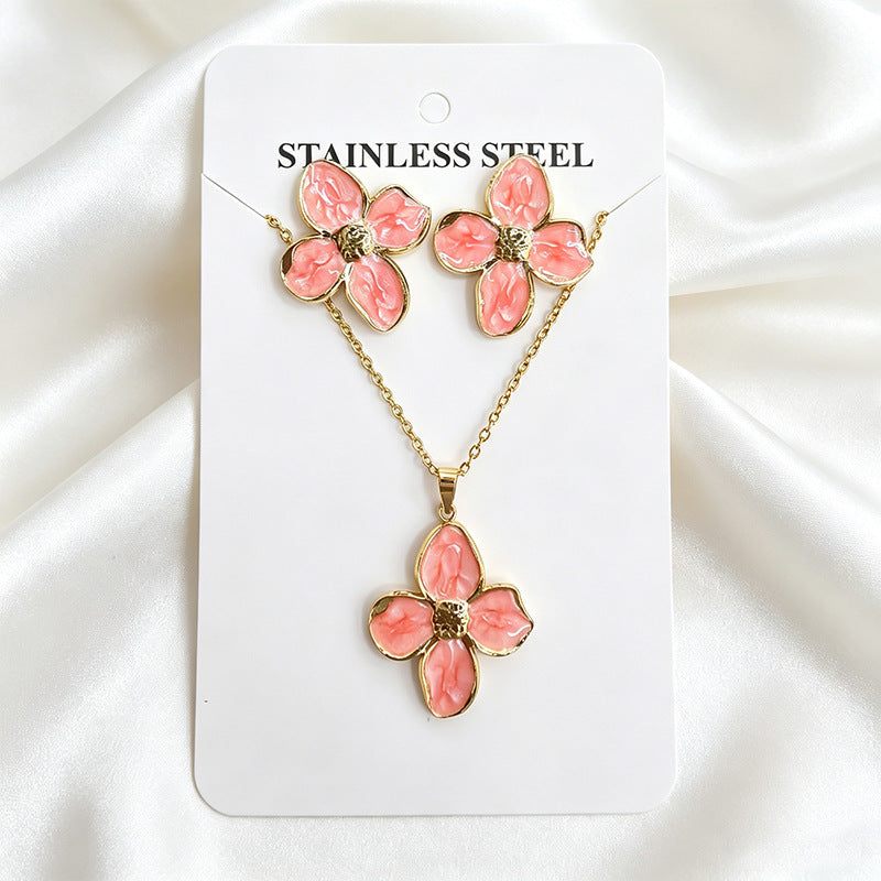 Stainless Steel Enamel Titanium Fashion Personality Necklaces