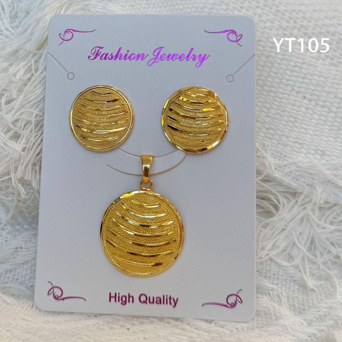 Niche Design Mild Luxury Retro Golden Versatile Jewelry Set