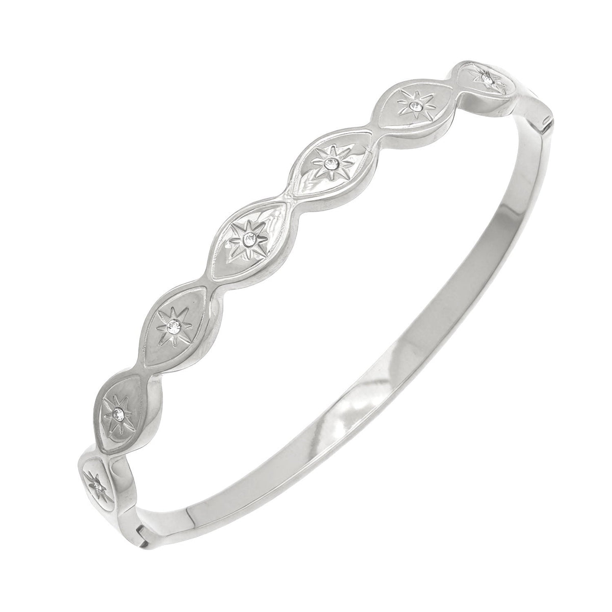 Open Stainless Steel Hydraulic Light Luxury High-grade Exaggerated Design Sense Bracelets