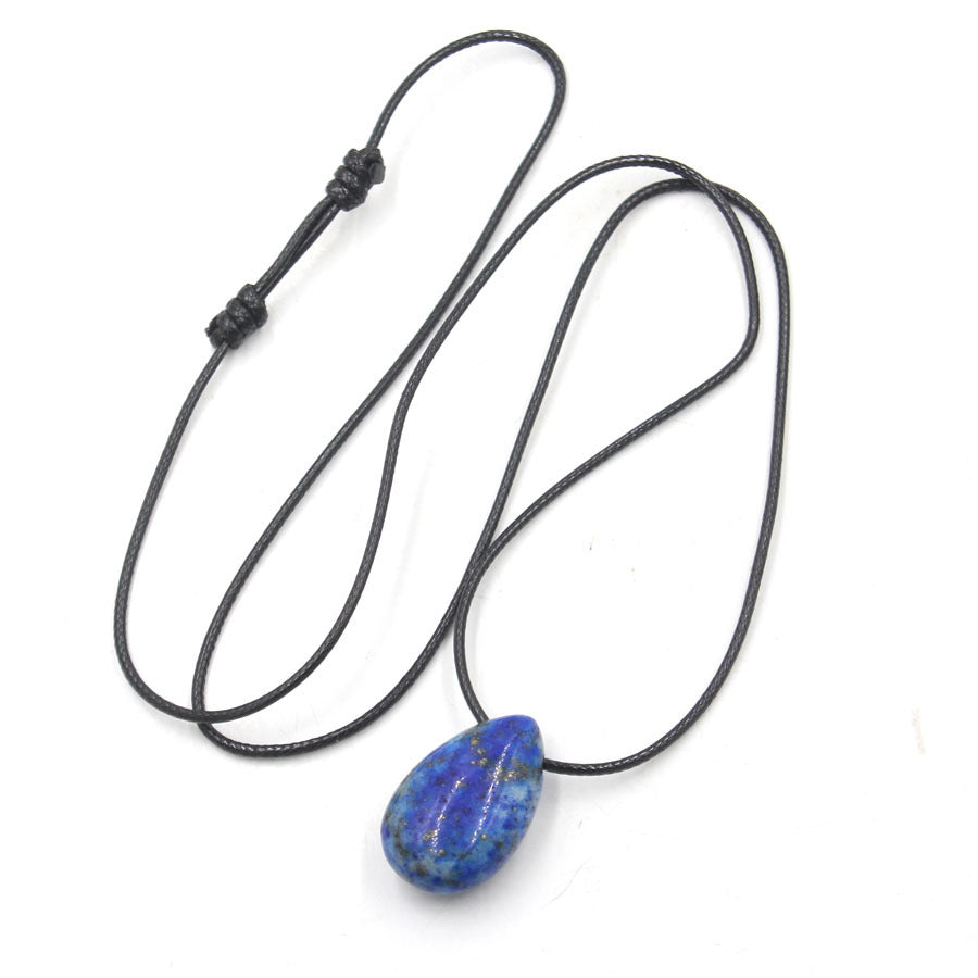 Water Drop Crystal Horizontal Hole Simple Fashion Pendant