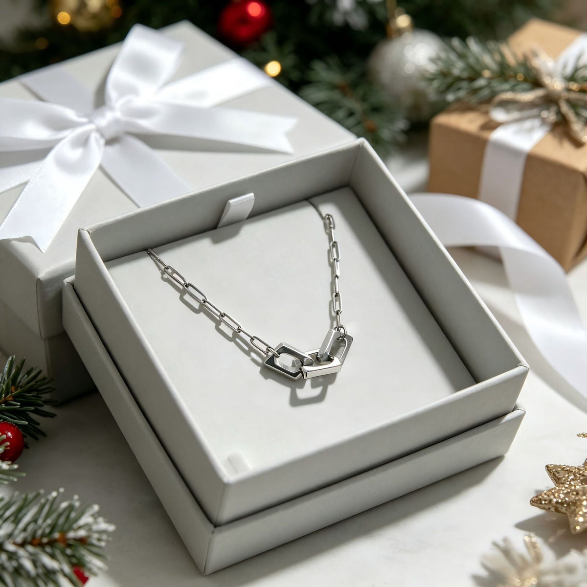 Women's & Men's Geometric Buckle Personality Fashion No Stainless Steel Light Pendant