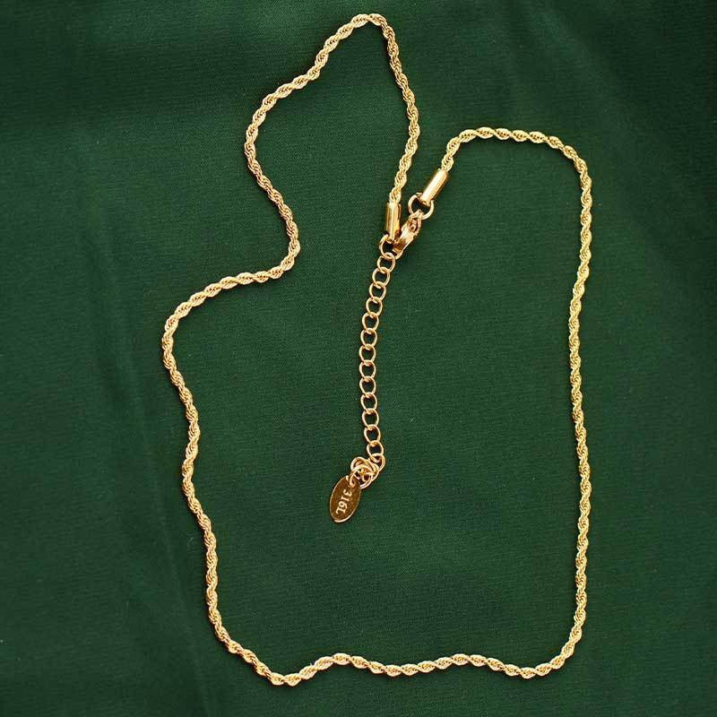 Men's Stainless Steel Hemp Flowers Chain Hip Hop Neutral Titanium Necklace