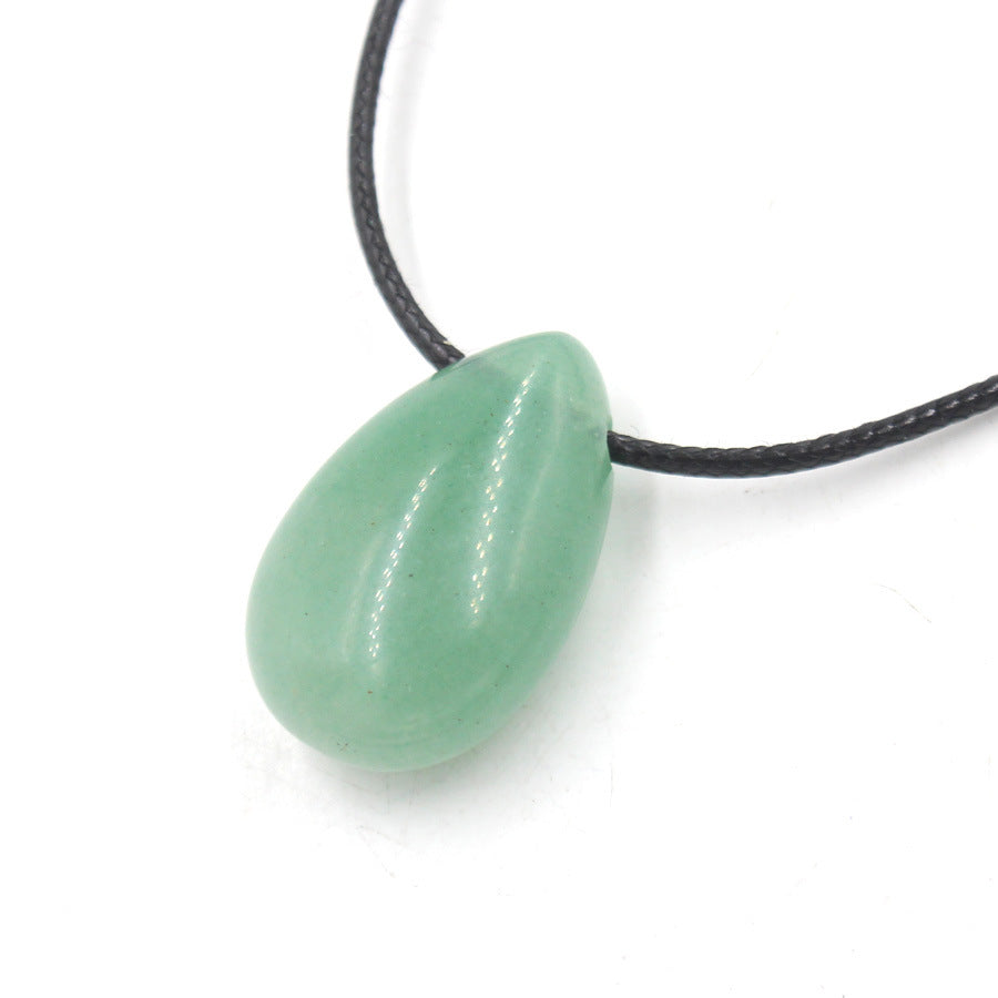 Water Drop Crystal Horizontal Hole Simple Fashion Pendant