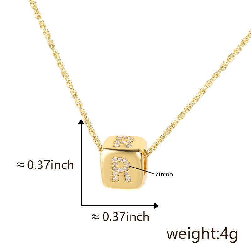 Clavicle Chain Three-dimensional English Letter Does Not Pendants