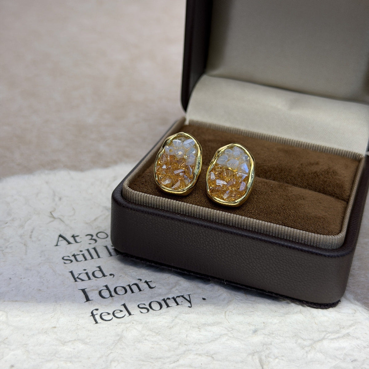 Women's Niche Crystal Gradient High-grade Fresh Light Luxury Trendy Exquisite Refined Rings