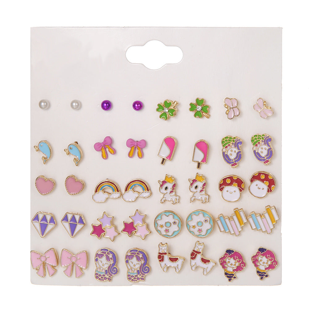Women's Summer Colorful Oil Ice Cream Color Rings