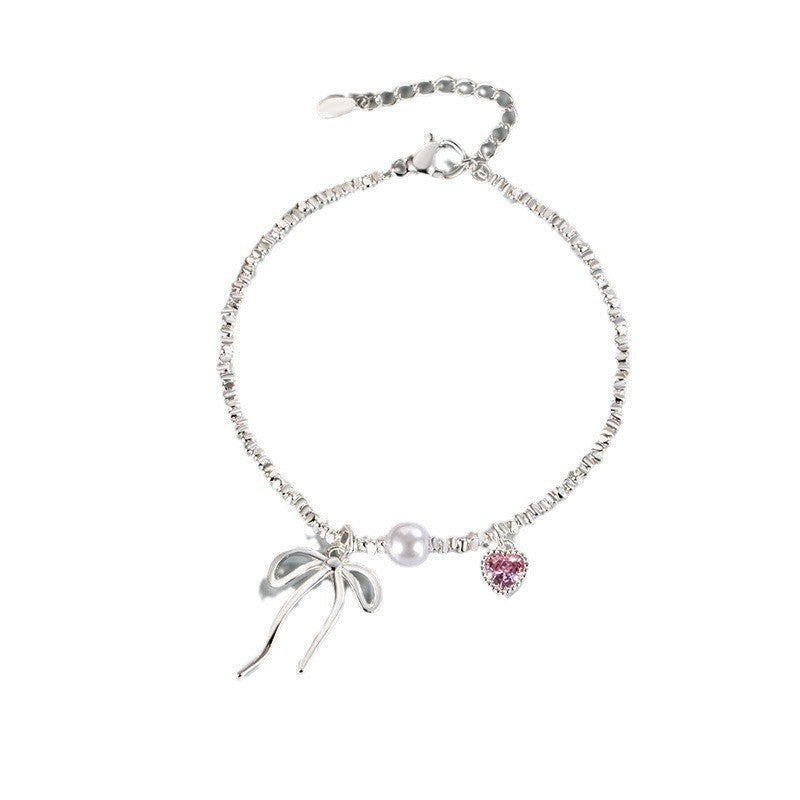 Tie Small Pieces Of Sier Female Light Luxury Minority High-grade Bracelet