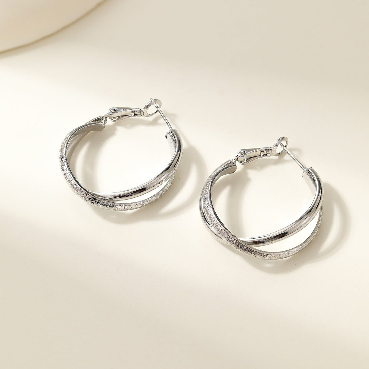Women's Of Sier Big Hoop Light Luxury High-grade Ear Earrings