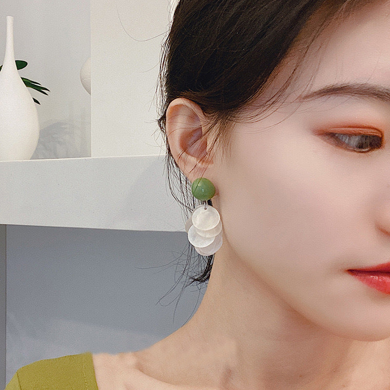 French Romantic Light Luxury Simplicity Petal Earrings