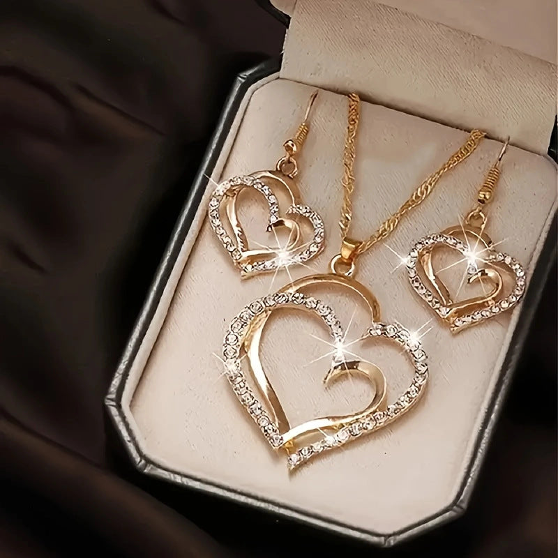 Women's Elegant Geometric Ear Fashion Chain Like Flat Jewelry Set