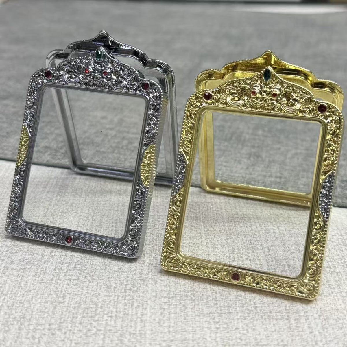 Of The Buddha Double-sided Window Colorful Crystals Beast Head Frame Pendants