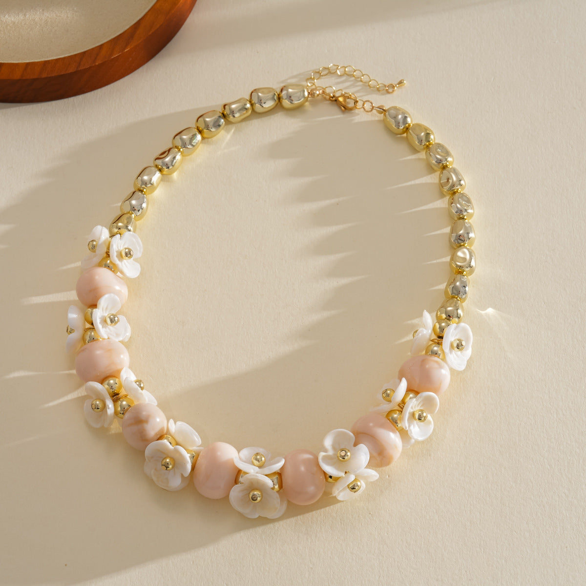 Acrylic Beaded Love Fashion Trend Clavicle Chain Vacation Jewelry Set