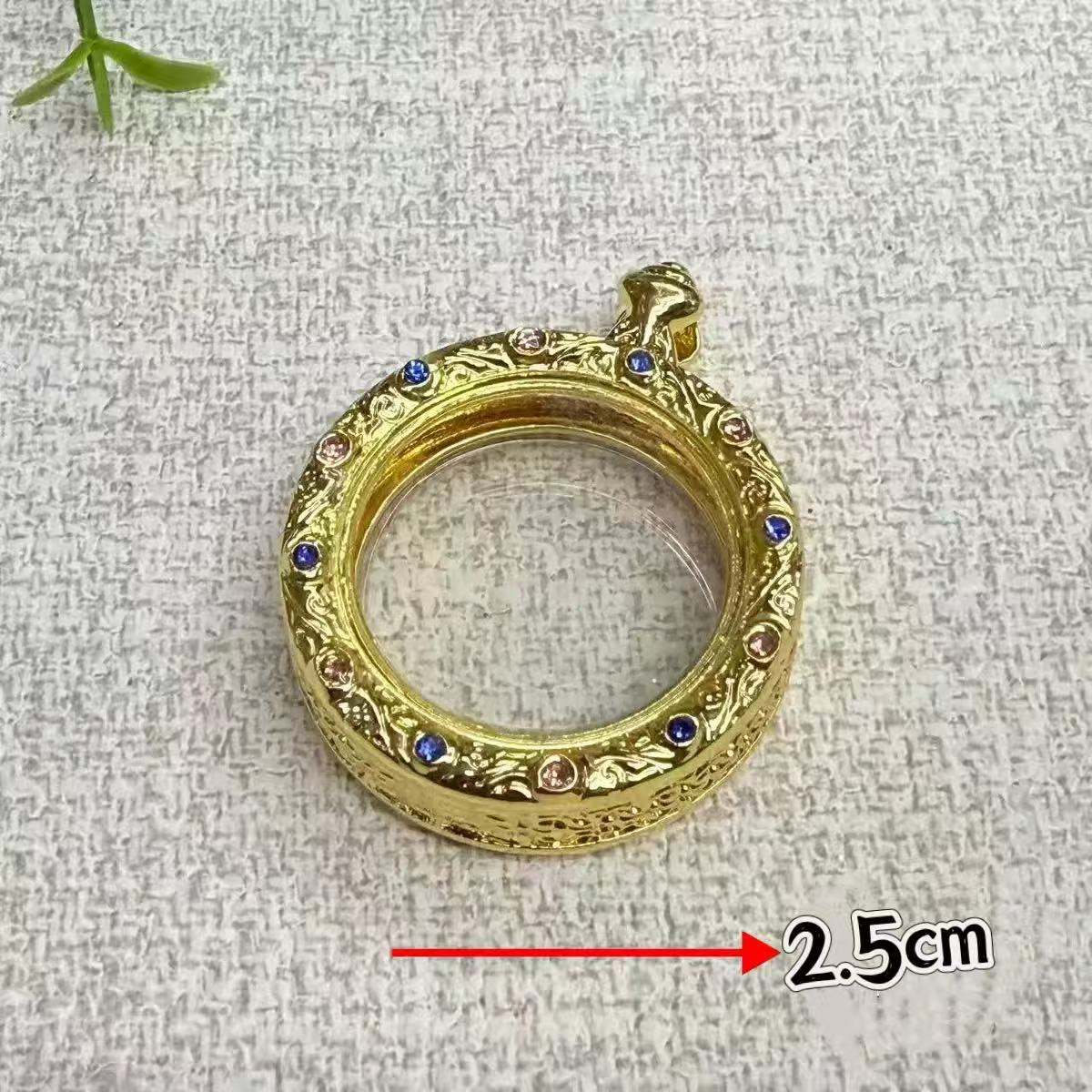 Crafts Jeweled Small Gold Bar Niche For Pendants