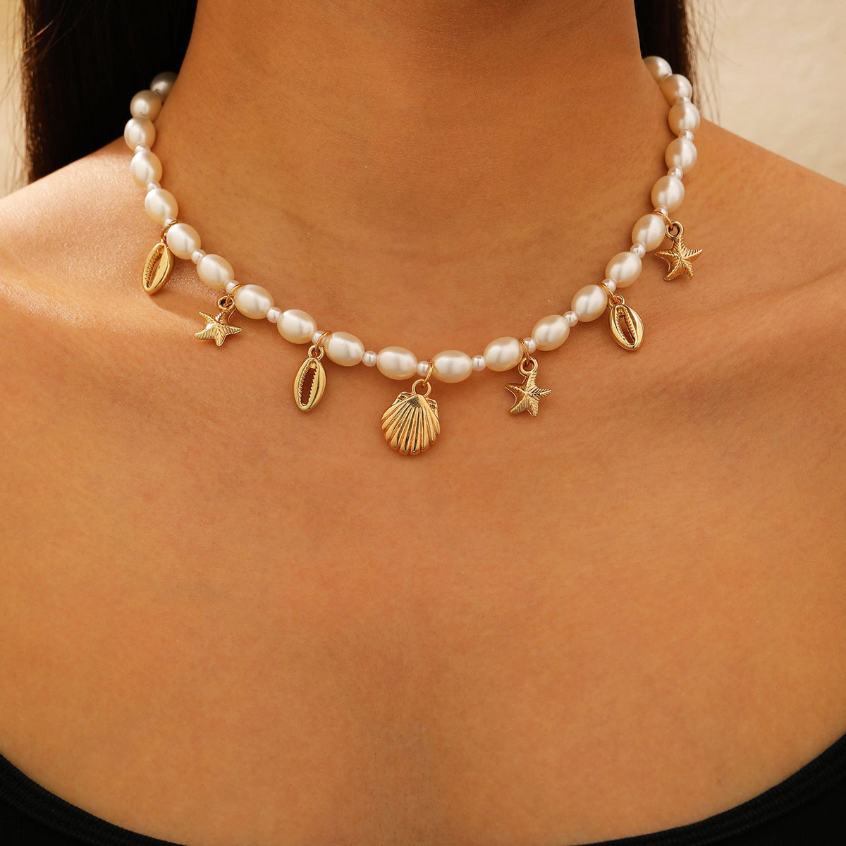 Women's Irregular Pearl Summer Beach Ocean Series Bracelet