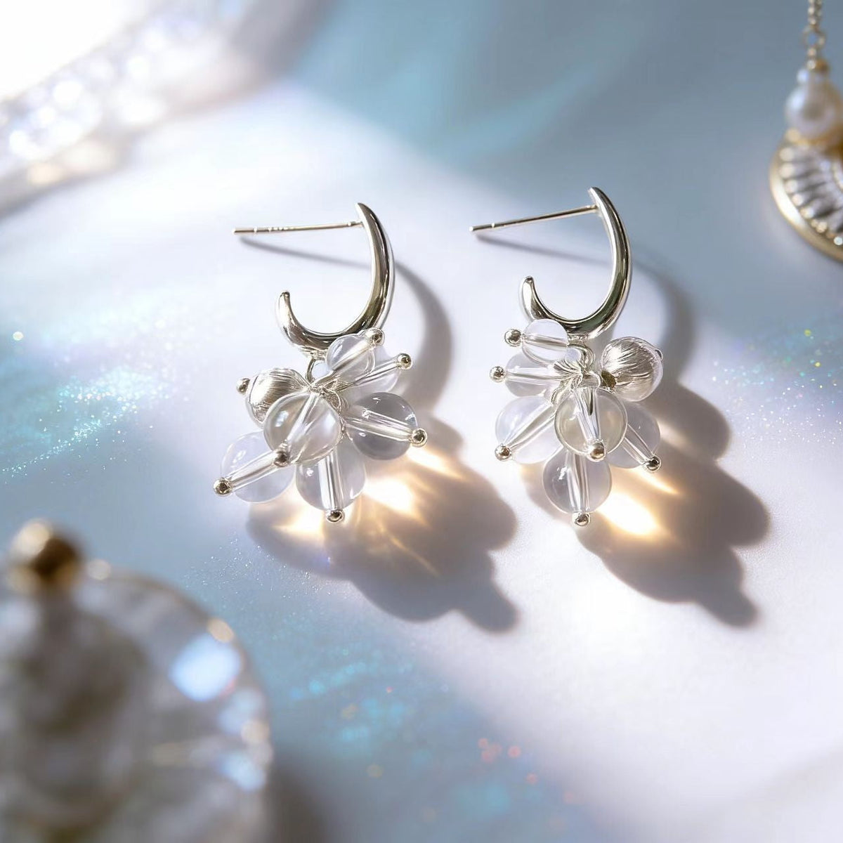 Women's Crystal Grape Cluster Light Luxury Fashion Ear Rings