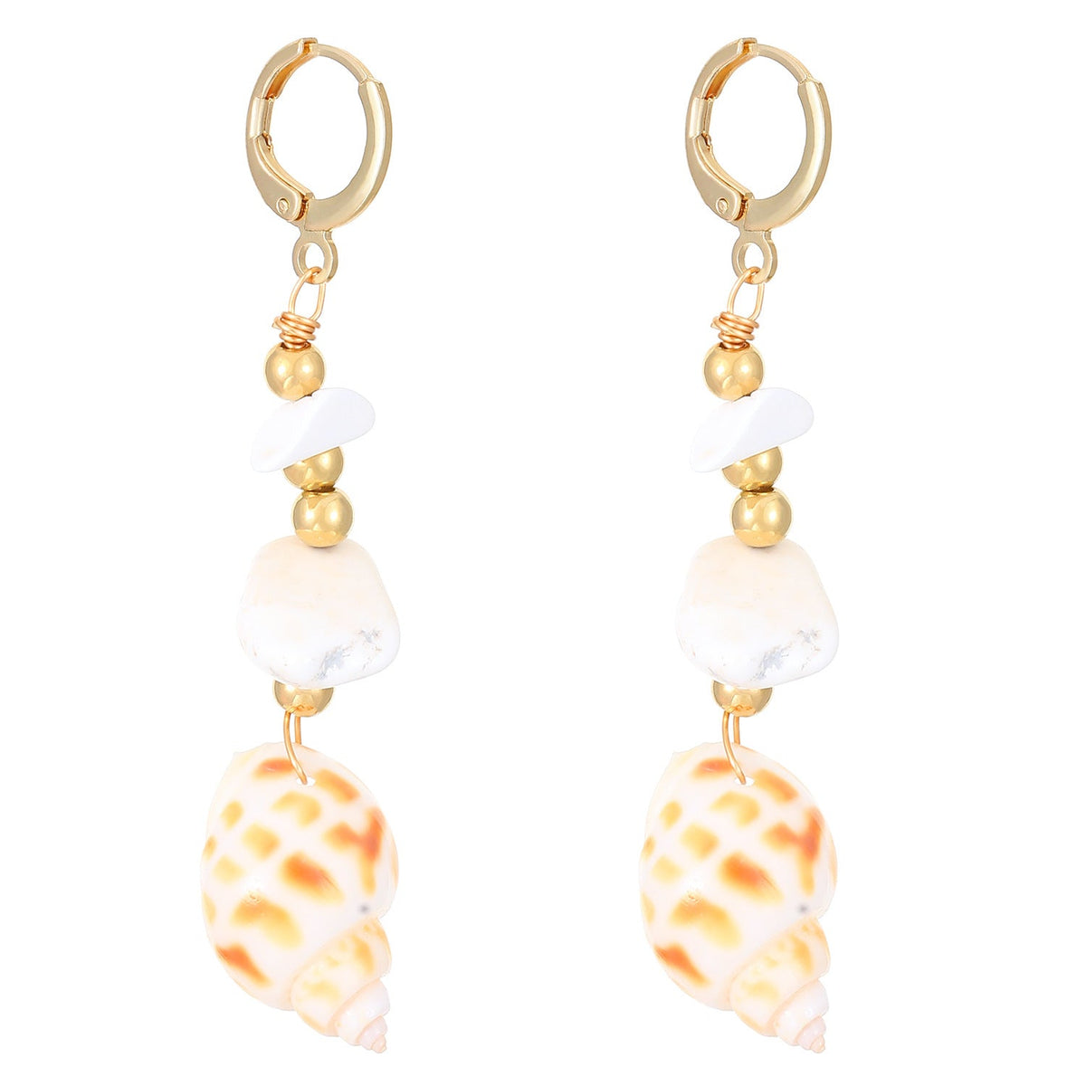 Starfish Spiral Pattern Ear Wind High Sense Ocean Jewelry Set