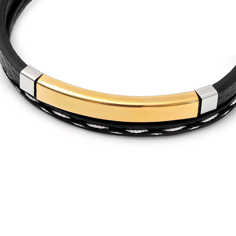 Simple Versatile Creative Titanium Steel Couple Korean Fashion Personality Hand Bracelets