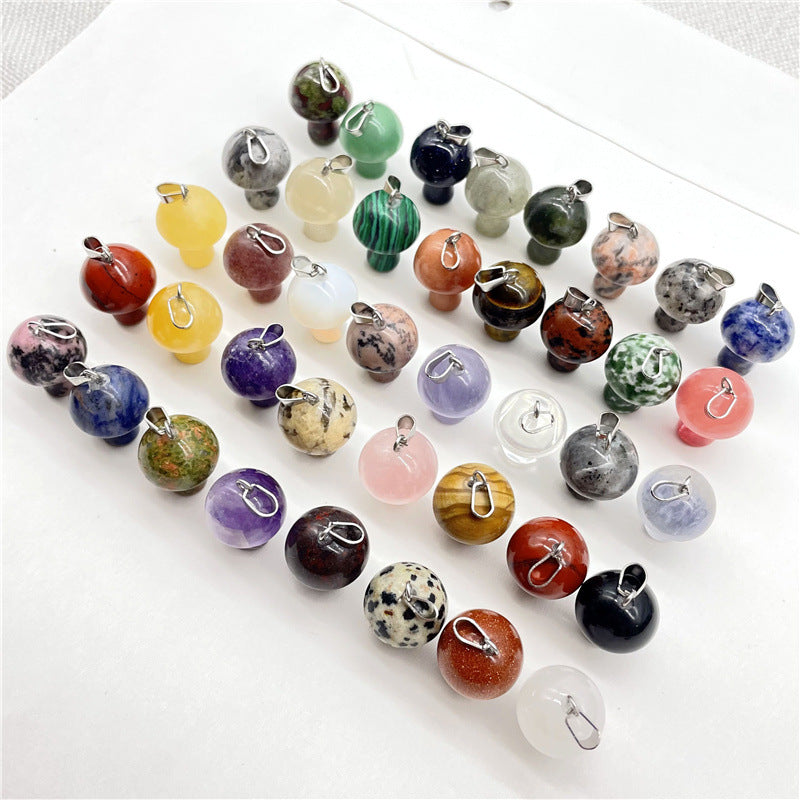 Fashion Natural Crystal Stone Mini Small Pendant