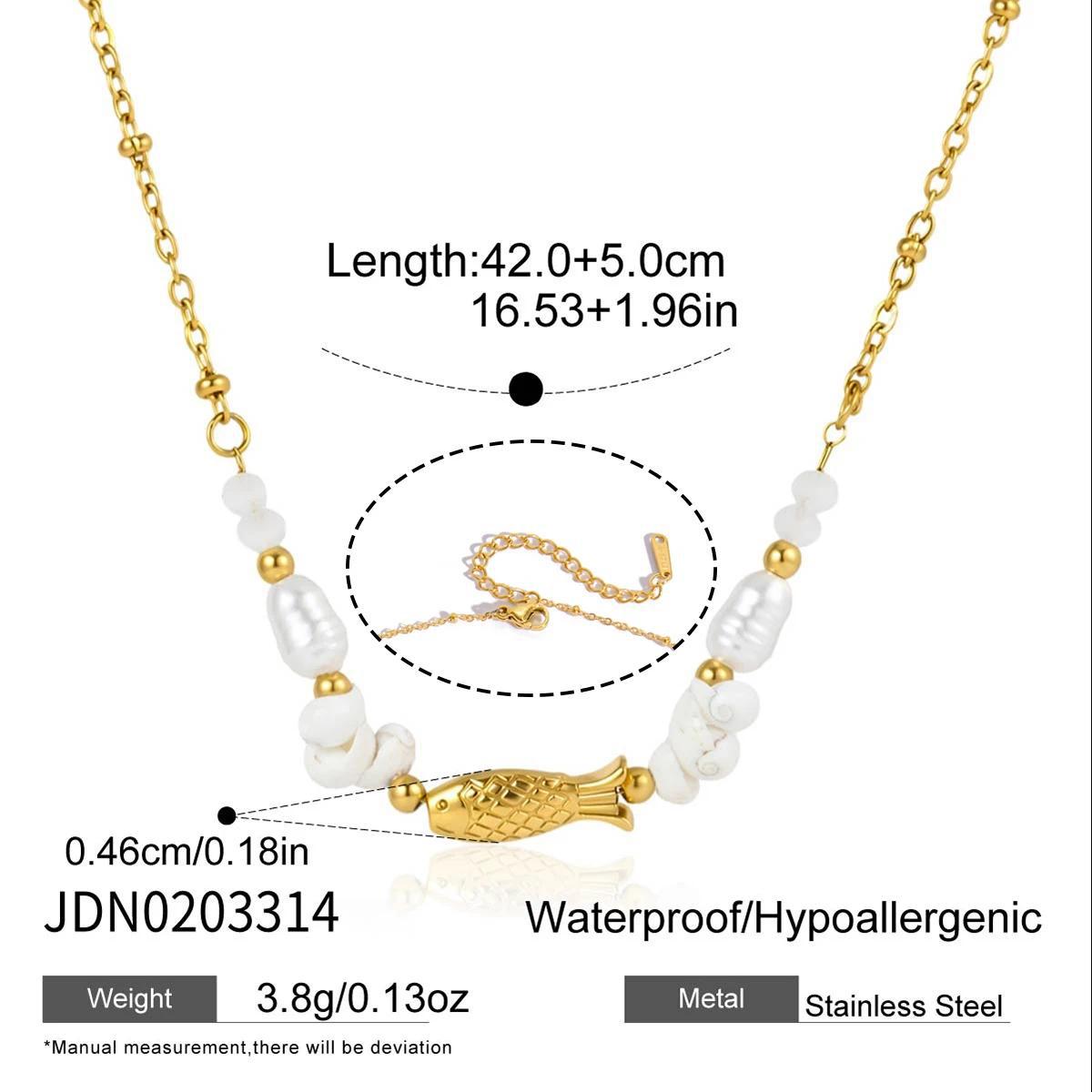 Titanium Steel Fish Light Luxury Minority Clavicle Chain Necklace