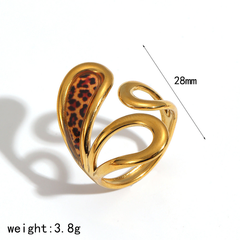 Elegant Resin Graceful Personality Style Amber Jewelry Set