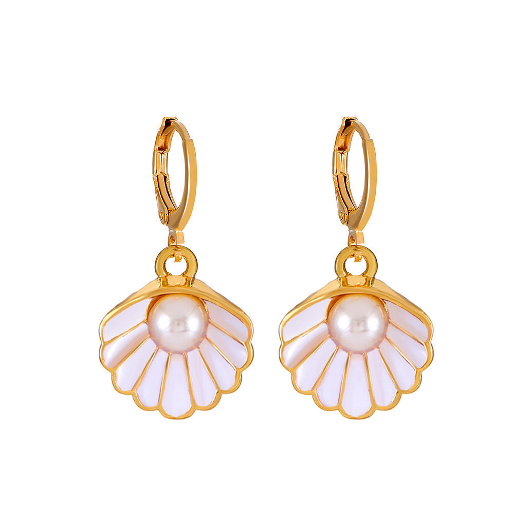Shell Of Affordable Luxury Fashion Temperament Color Clavicle Chain Jewelry Set